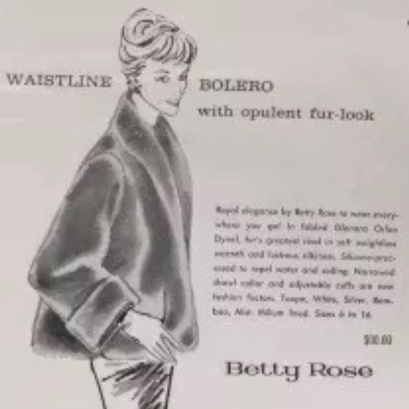 Betty Rose by Glenara Glenoit Vintage Faux Fur Tan Beige Coat Jacket S/M - Picture 12 of 13